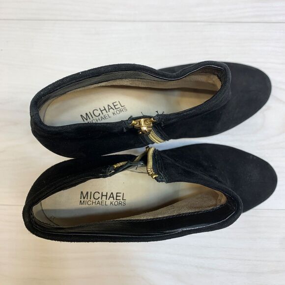 Michael Kors Women's Black Platform Bootie Ankle Boots - Size 7.5M - Picture 12 of 12